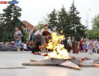 Театрализованное мероприятие "Огонь памяти" в Ейске