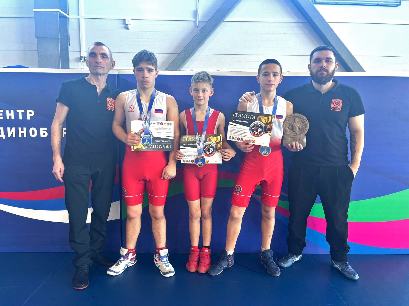 В Ейском районе прошло первенство по греко-римской борьбе