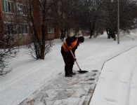 Ейск активно борется с последствиями снегопада!