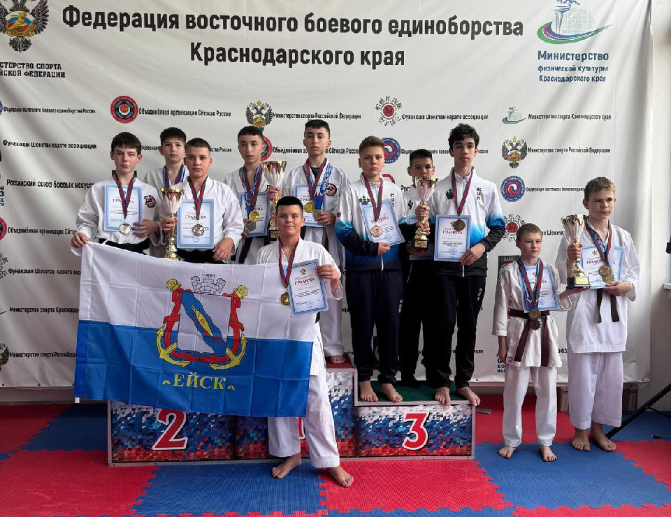 Ейские спортсмены завоевали 46 медалей на чемпионате Краснодарского края по «Сётокан»