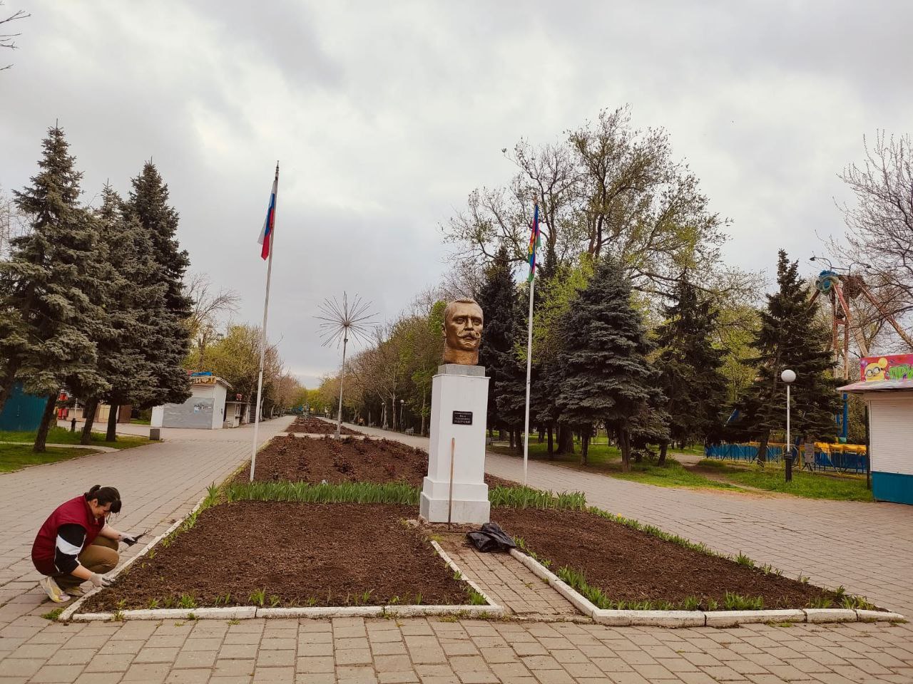 Парк Поддубного продолжает готовиться к летнему сезону
