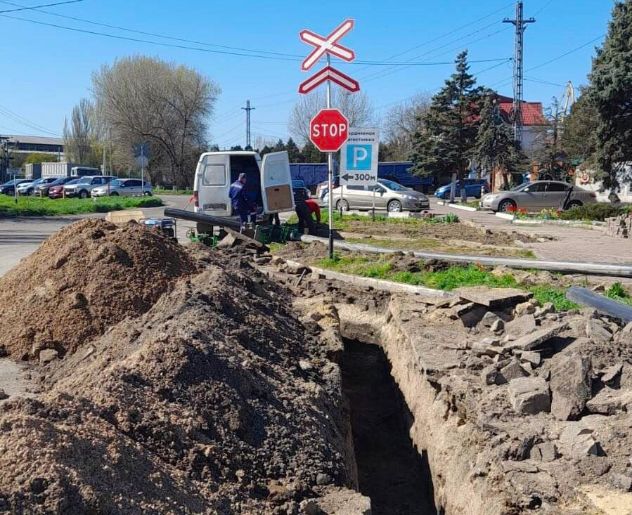 В Ейске продолжается реконструкция водопроводных сетей