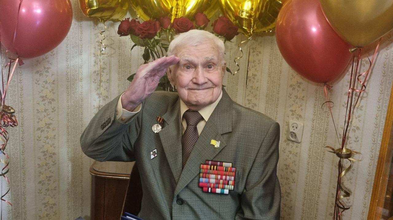 В Ейске торжественно отметили 100-летний юбилей летчика-фронтовика Афанасия Тихоновича Седых 