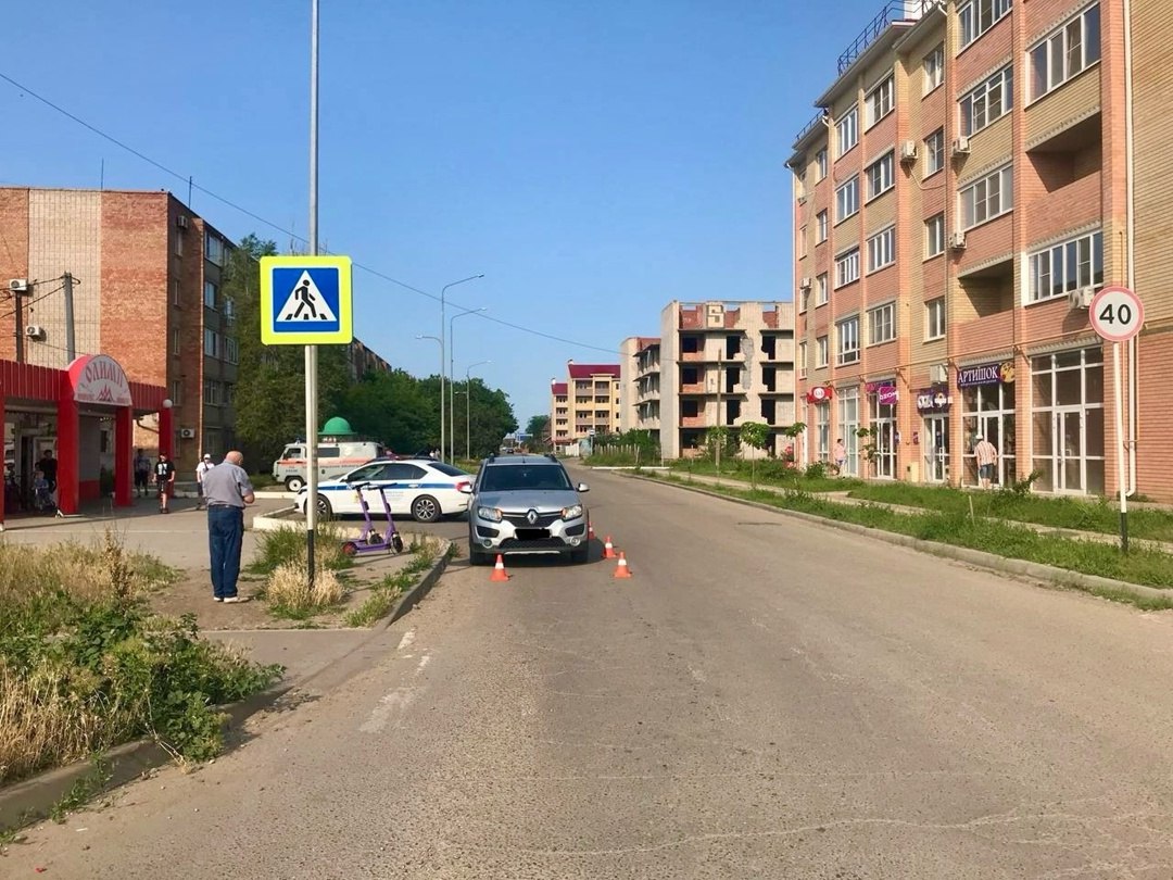 В Ейске произошло ДТП с участием ребенка на пешеходном переходе