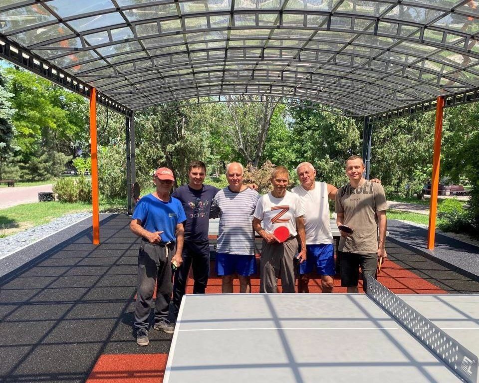 В Никольском парке появилась новая площадка для настольного тенниса