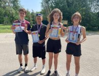 В парке Поддубного прошли соревнования по спортивной ходьбе и бегу по пересечённой местности в честь Дня России