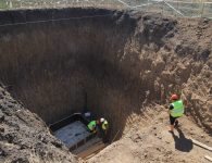 В поселке Морском Ейского района идет строительство центральной канализации