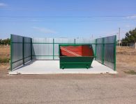 В Ейском районе продолжается благоустройство площадок для сбора крупногабаритных отходов