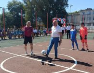 В лицее №4 открыли новую спортивную площадку