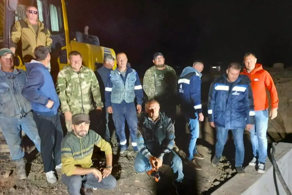 Завершен очередной этап строительства нового магистрального водовода Ейского группового водопровода