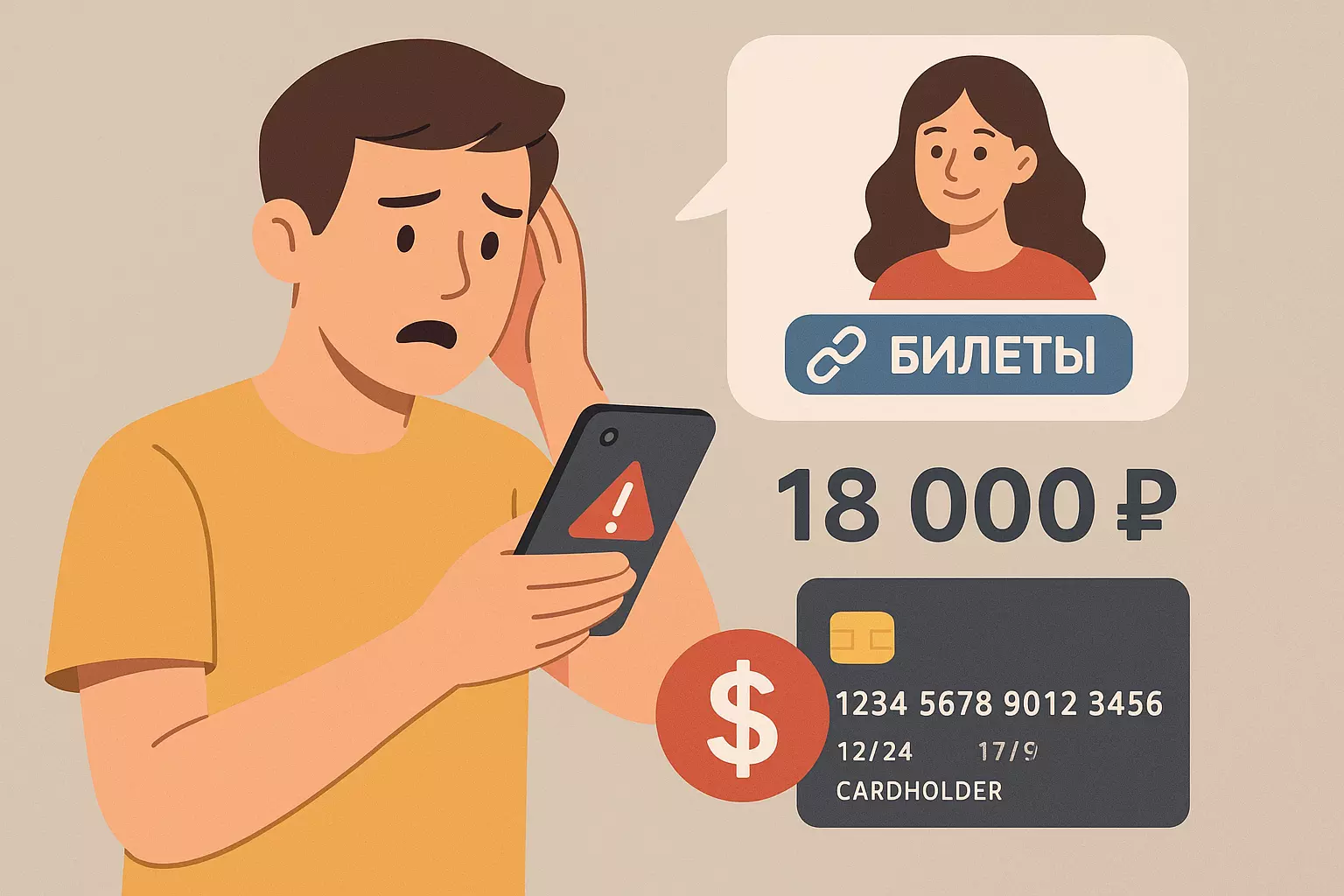 Житель Ейска лишился 18 000 рублей за несуществующие билеты