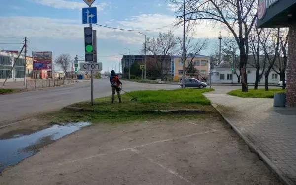 В Ейске стартовал сезонный покос травы и уборка улиц