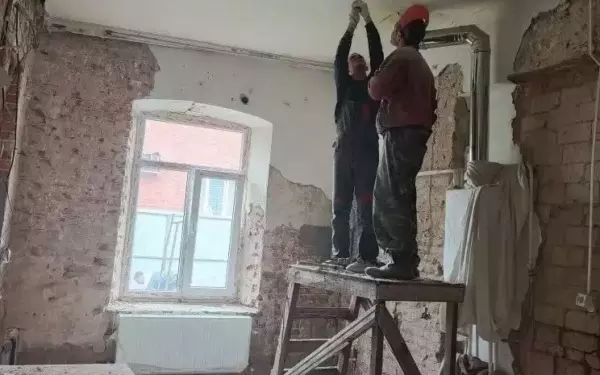 В Введенском храме Ейска завершается реставрация колонн
