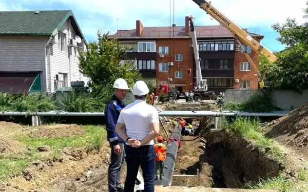 В Ейском районе завершили врезку нового магистрального водовода