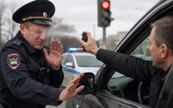 Ейского водителя оштрафовали на 100 тысяч рублей за применение перцовки к полицейскому