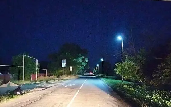 В поселке Степном появилась новая линия освещения