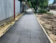 ‍В станице Ясенской появился новый тротуар