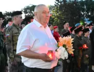 На площади Революции прошла патриотическая акция «Свеча памяти»