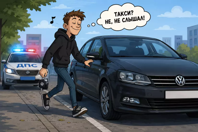 Угнал машину, потому что не хватило денег на такси