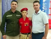 Юный ейчанин получил высшую награду «Юнармии» из рук губернатора Кубани