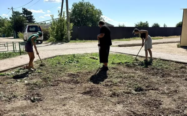Подростки из Камышеватской получают первый трудовой опыт