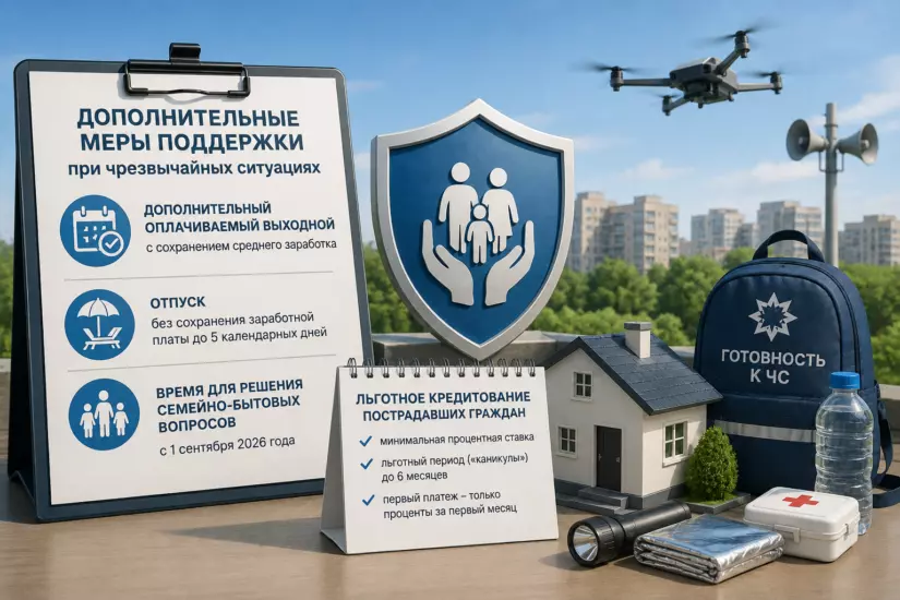 Пострадавшим от ЧС работникам предоставят дополнительный оплачиваемый выходной