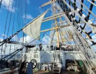 Ейские студенты проходят морскую практику на «Крузенштерне»