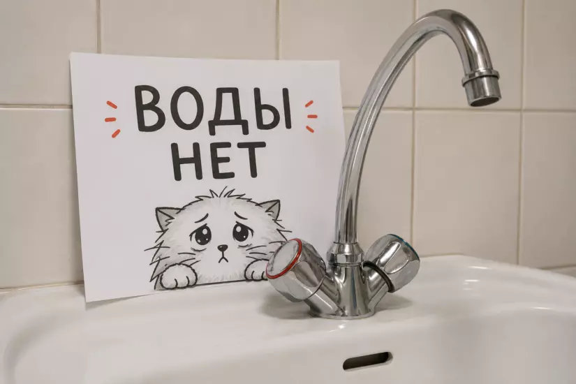 Часть Ейска осталась без воды в результате аварии