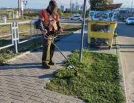 После сильного дождя коммунальщики убирают улицы Ейска и ликвидируют свалки