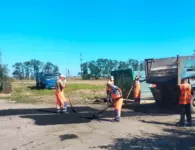 В Моревке завершают ямочный ремонт дорог