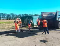 В Моревке завершают ямочный ремонт дорог