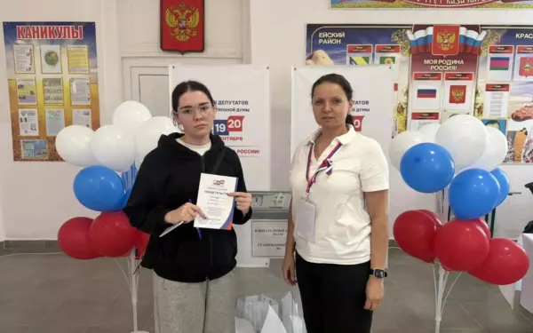 392 жителя Ейского района получили возможность впервые проголосовать на выборах