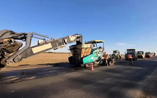 На трассе Краснодар — Ейск начали ремонт семикилометрового участка дороги