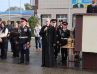 65 воспитанников казачьего кадетского корпуса приняли торжественное посвящение