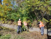 Коммунальщики Ейска очищают ливневую канализацию от мусора и веток