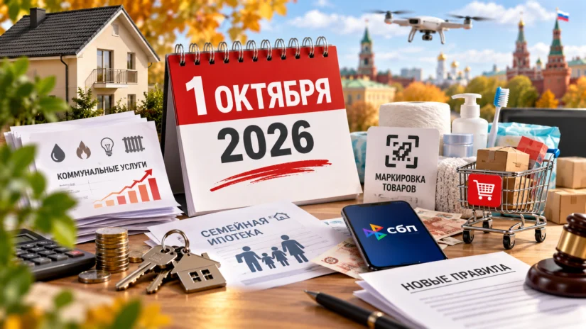 Что изменится в жизни россиян с 1 октября 2026 года