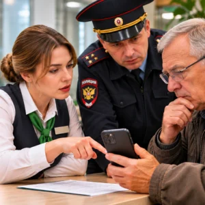 В Ейском районе полицейские и сотрудники банка спасли мужчину от потери 460 тысяч рублей