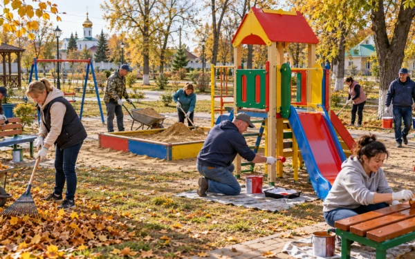 В станице Ясенской пройдет субботник на детской площадке