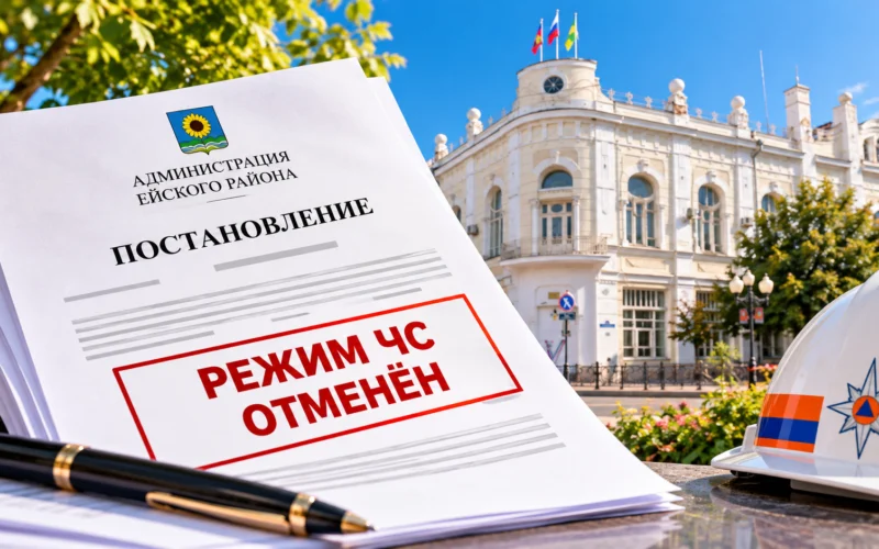 В Ейском районе отменили режим ЧС, действовавший с 22 августа