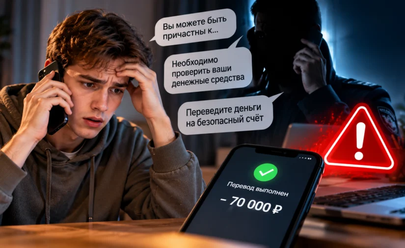 18-летний ейчанин перевёл мошенникам около 70 тысяч рублей после звонка «правоохранителей»